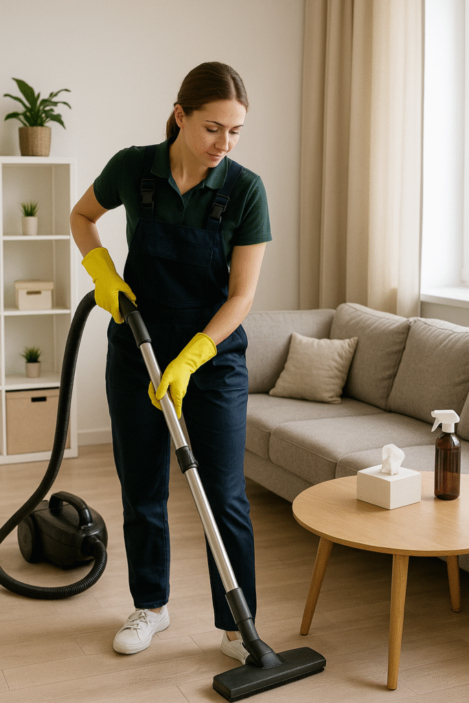 Уборка после аренды: клинер готовит апартаменты к новым гостям